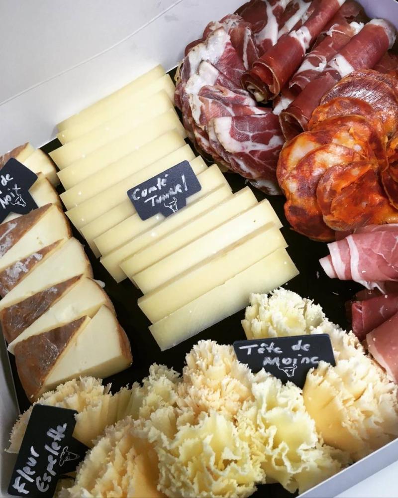 plateau mixte fromage & charcuterie
